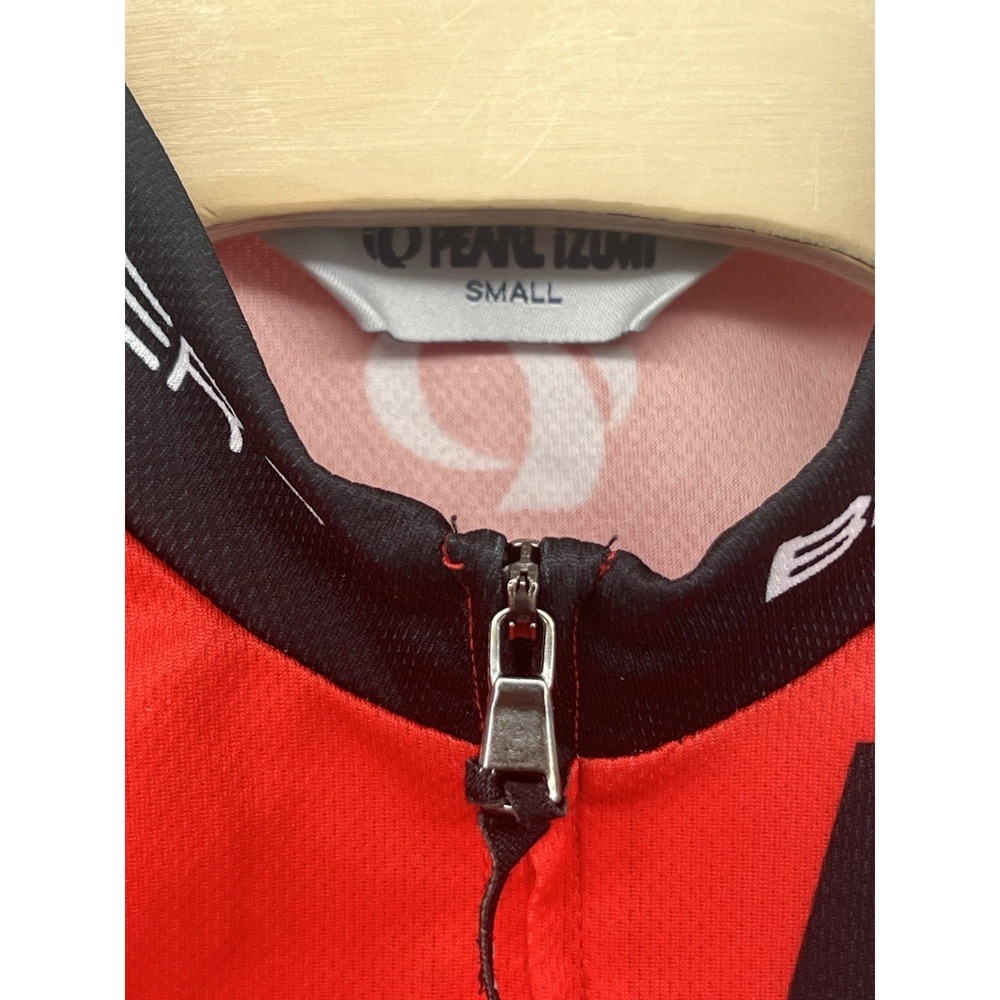 Pearl Izumi Cycling Jersey Mens Small BMC Switzerland Full Zip Red Black White - Picture 3 of 5